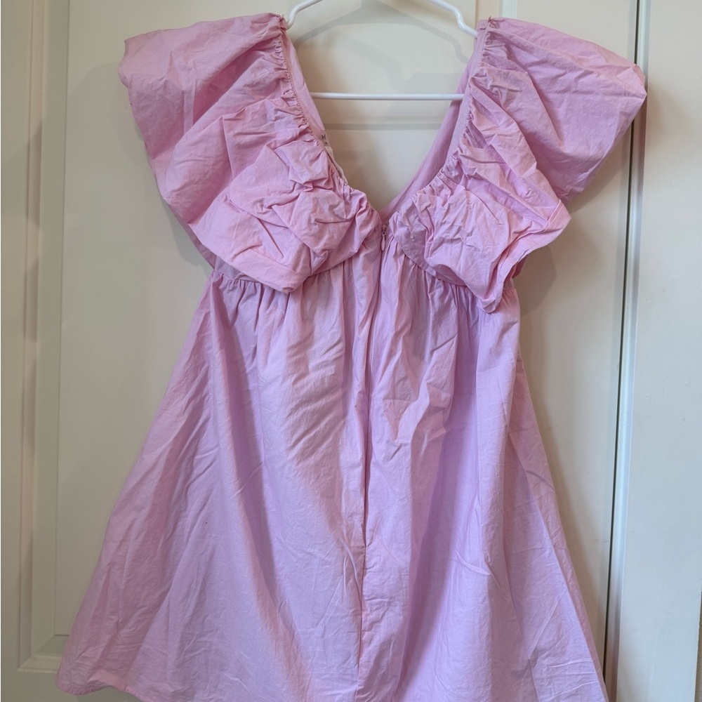 Chic Pink Ruffled Blouse